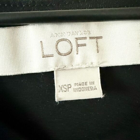 LOFT Sleeveless Maxi Dress Elastic Waist Jersey Knit in Black Size XSPetite - Picture 3 of 5